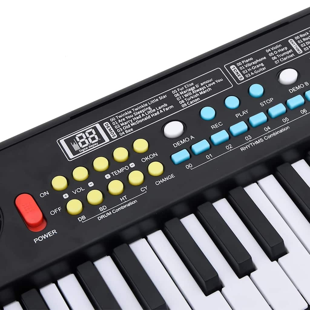 37 Keys Piano Electric Keyboard with Microphone for Kids - Kids Electric Cars & Toys