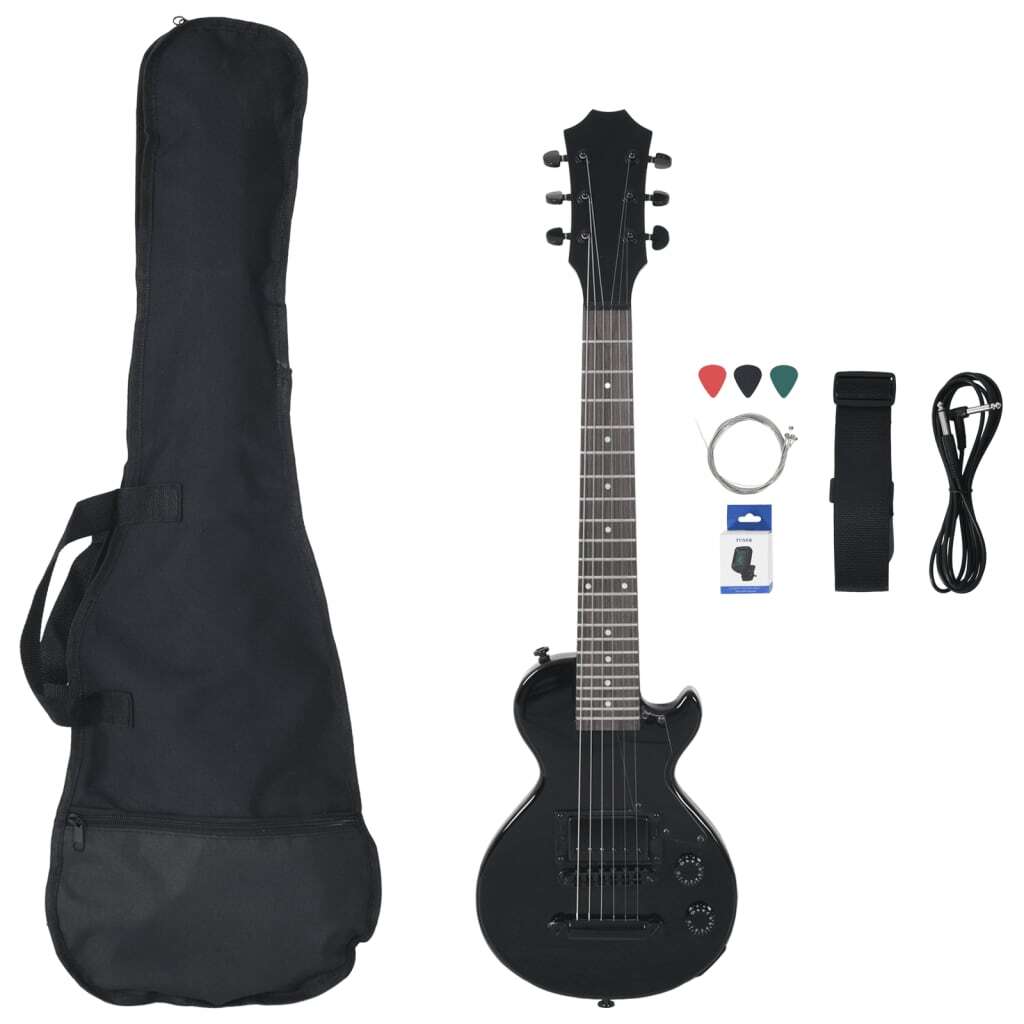 Electric Guitar for Kids with Bag Black 3/4 30" - Kids Electric Cars & Toys