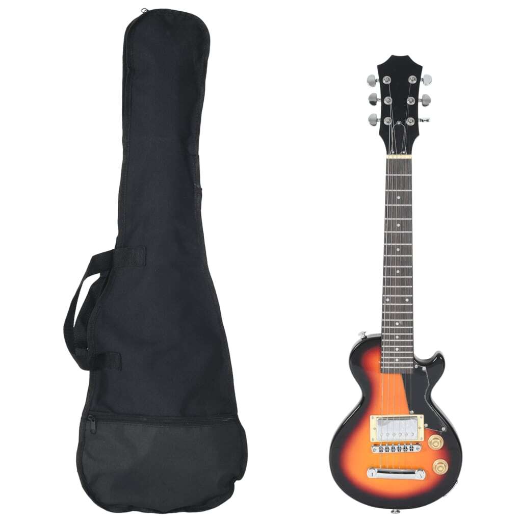 Electric Guitar for Kids with Bag Brown and Black 3/4 30" - Kids Electric Cars & Toys