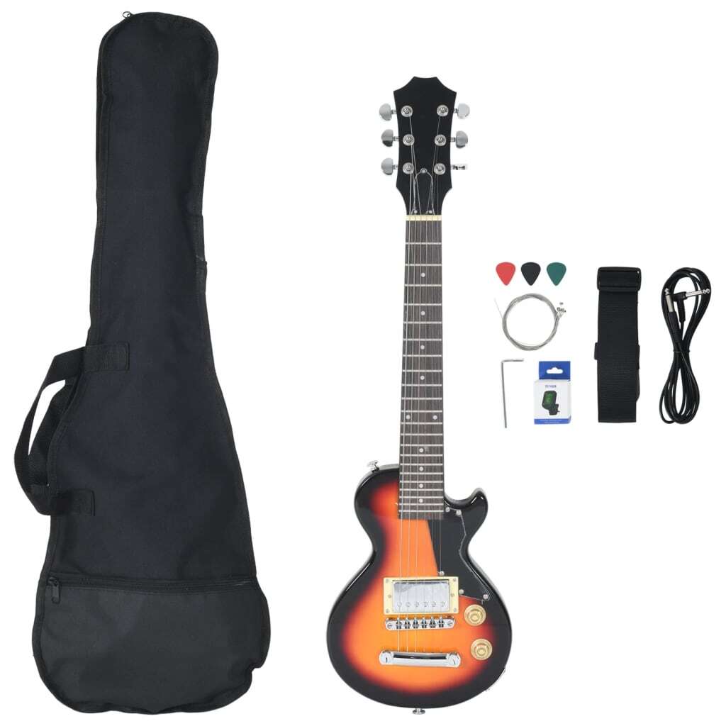 Electric Guitar for Kids with Bag Brown and Black 3/4 30" - Kids Electric Cars & Toys