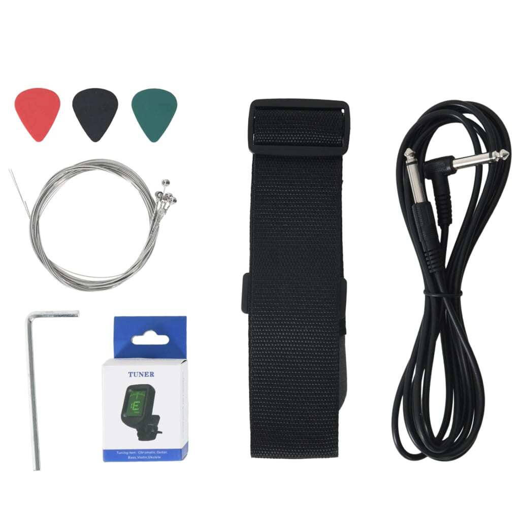 Electric Guitar for Kids with Bag Brown and Black 3/4 30" - Kids Electric Cars & Toys