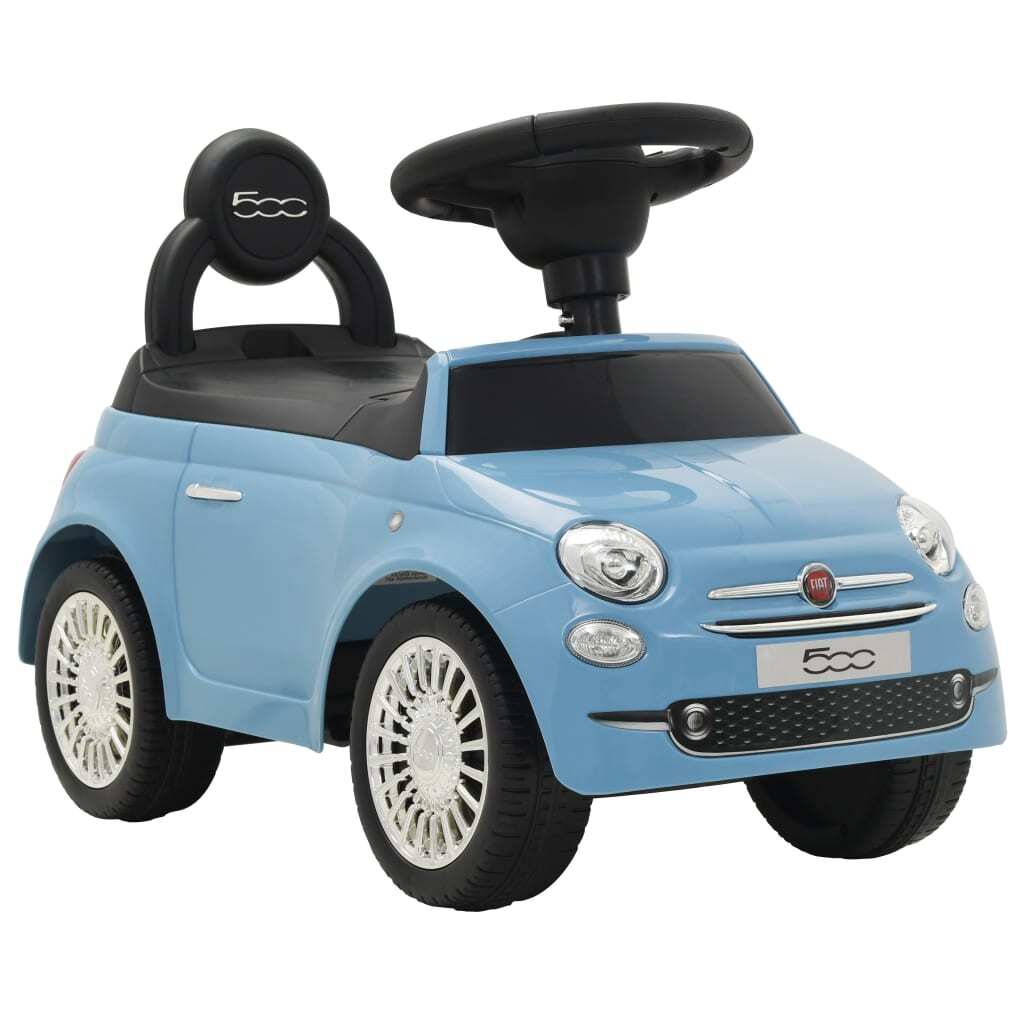 Fiat 500 Blue Ride-on Car - Kids Electric Cars & Toys