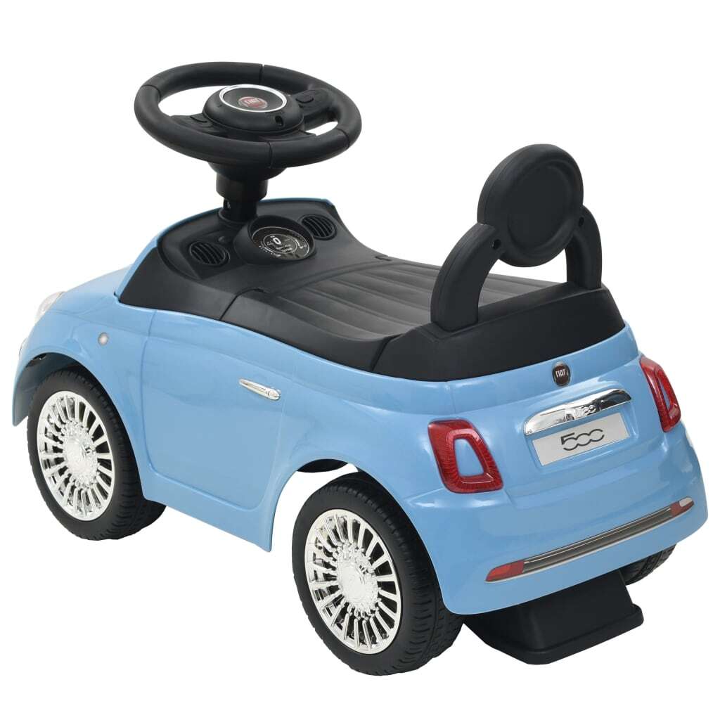 Fiat 500 Blue Ride-on Car - Kids Electric Cars & Toys
