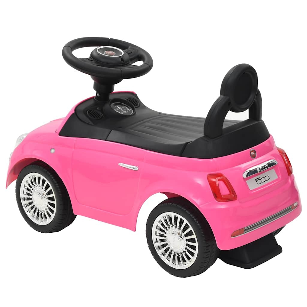 Ride-on Car Fiat 500 Pink - Kids Electric Cars & Toys