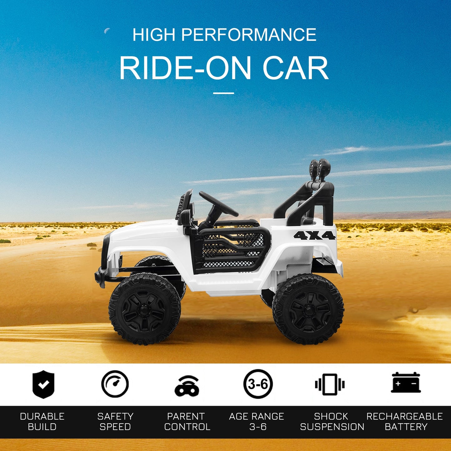 Off-road Truck 12v Kids Electric Ride On Car - Kids Electric Cars & Toys