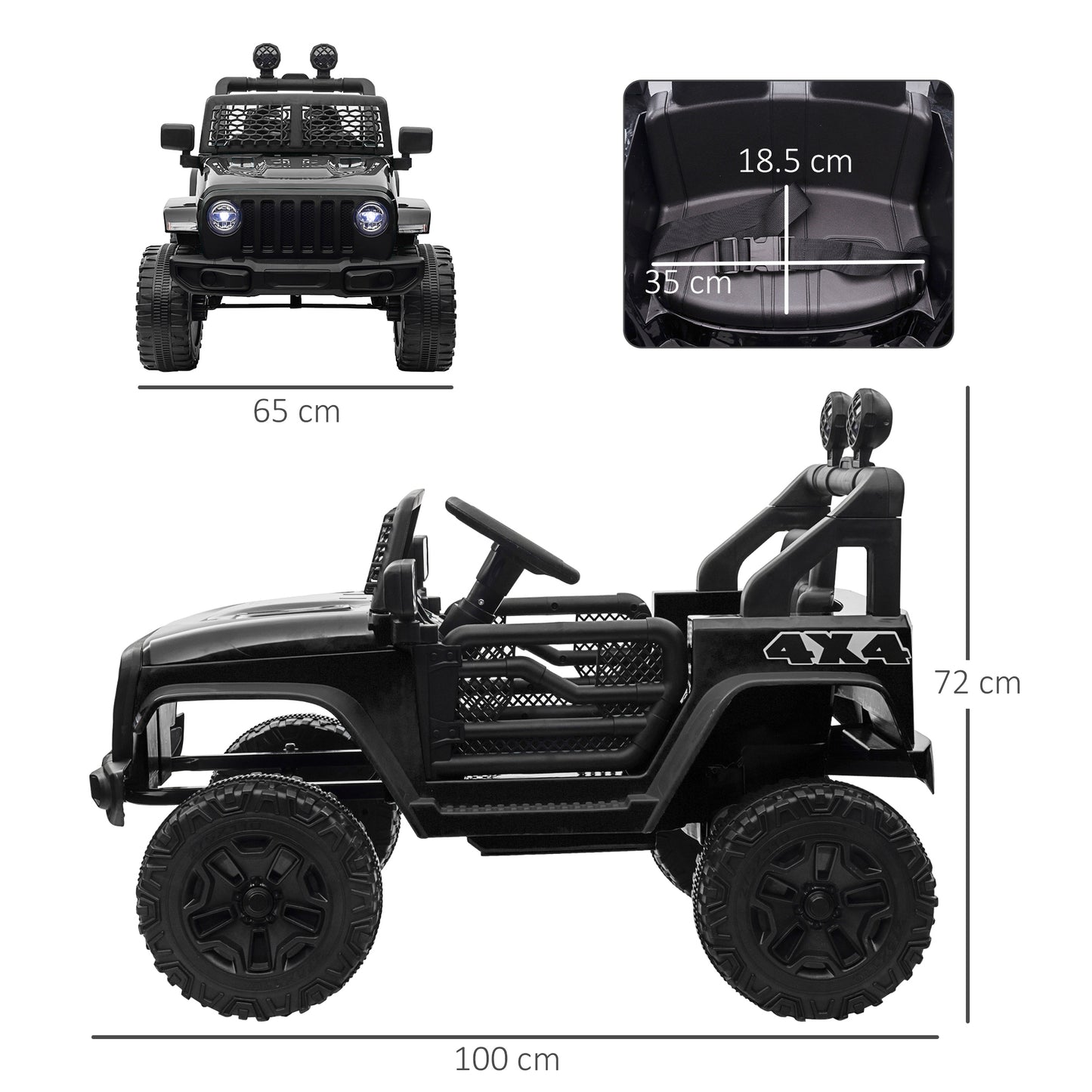 Off-road Truck 12v Kids Electric Ride On Car - Kids Electric Cars & Toys