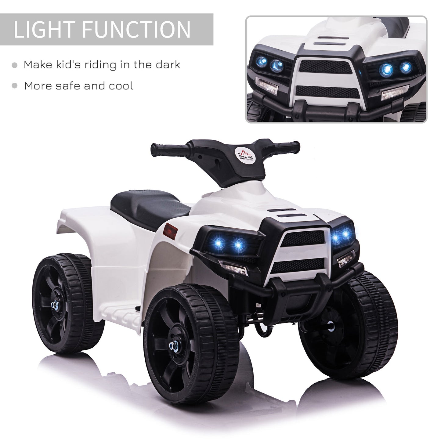 6 V Kids Ride on Cars Electric ATV for 18-36 months Toddlers +Black - Kids Electric Cars & Toys