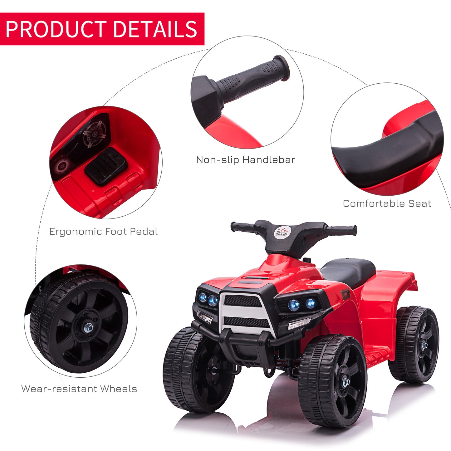 Quad Bike Atv 6v Kids Electric Ride On - Kids Electric Cars & Toys