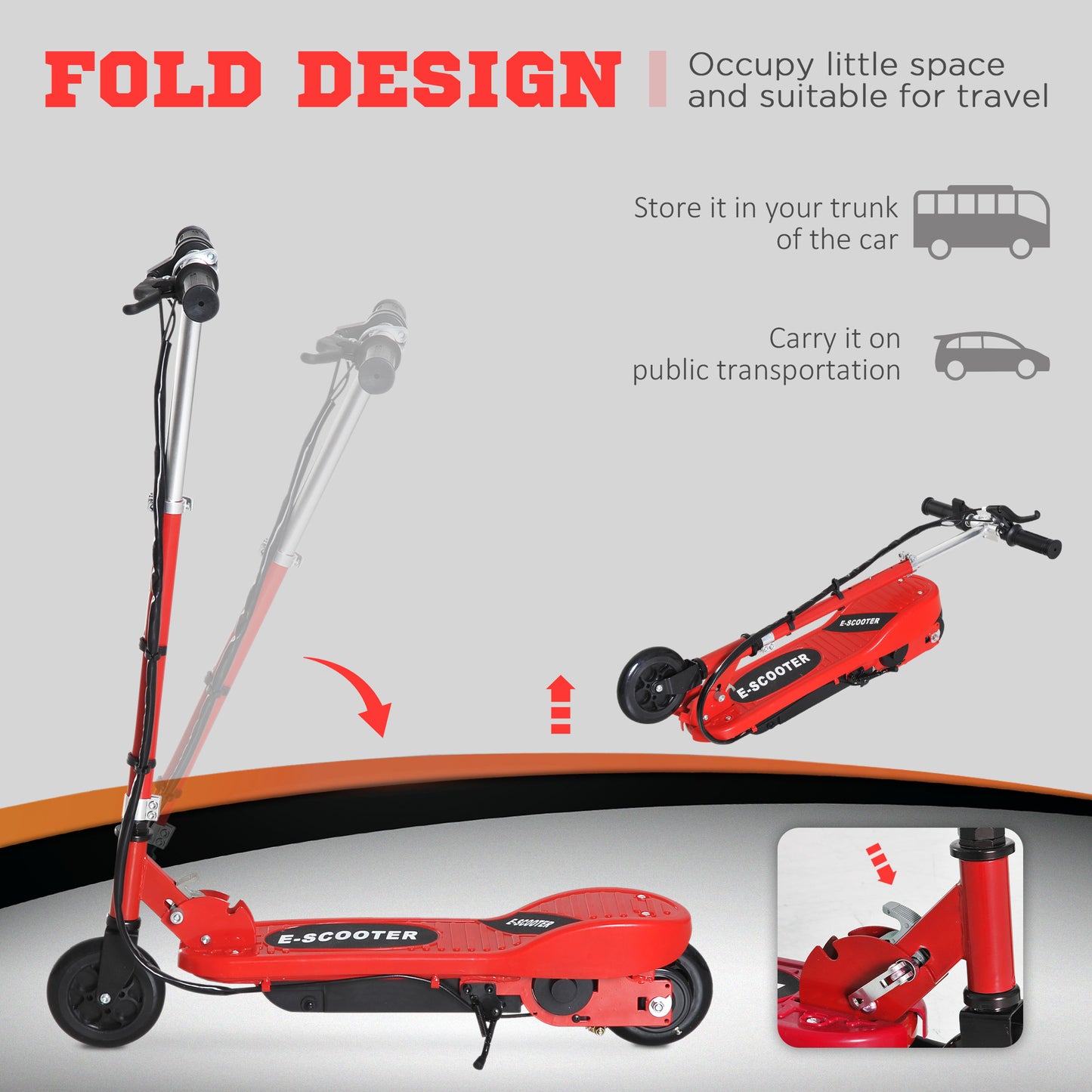 Electric Scooter 7-14 Adjustable Battery Power Pu Wheels - Kids Electric Cars & Toys