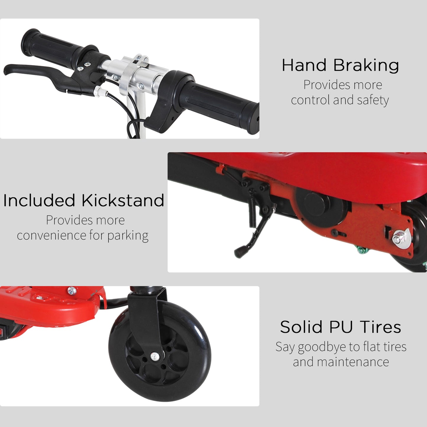 Electric Scooter 7-14 Adjustable Battery Power Pu Wheels - Kids Electric Cars & Toys