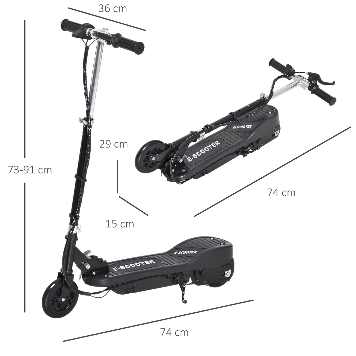 Electric Scooter 7-14 Adjustable Battery Power Pu Wheels - Kids Electric Cars & Toys