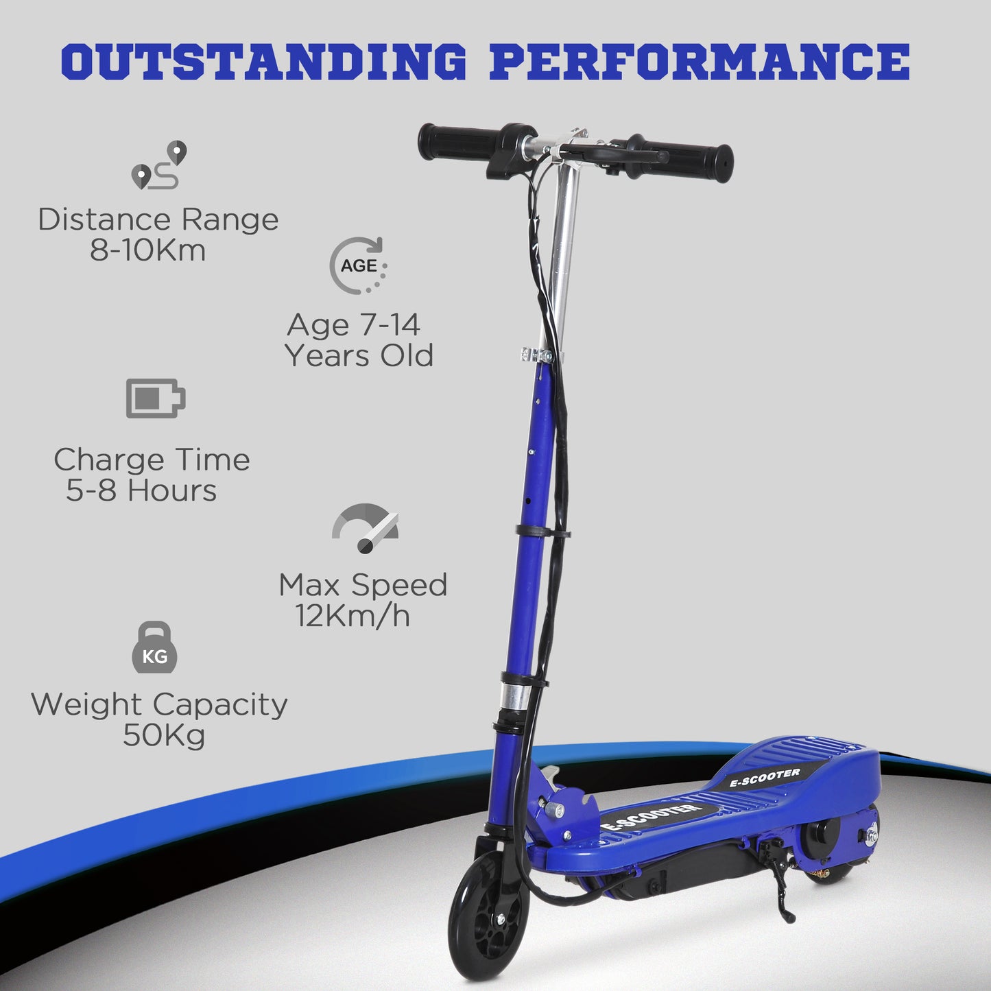 Electric Scooter 7-14 Adjustable Battery Power Pu Wheels - Kids Electric Cars & Toys