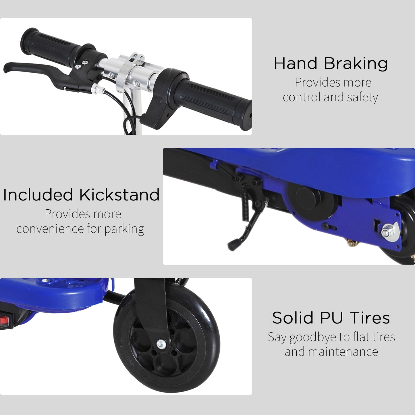 Electric Scooter 7-14 Adjustable Battery Power Pu Wheels - Kids Electric Cars & Toys