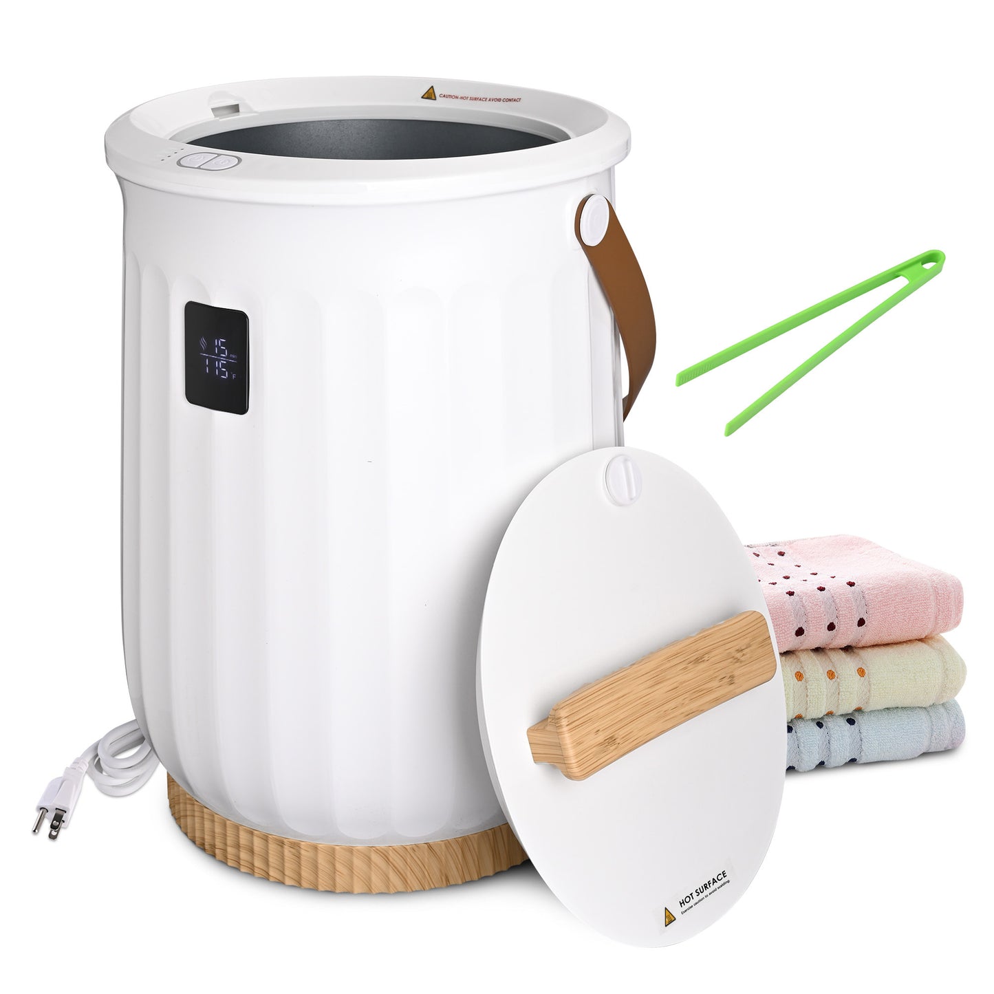 Towel Warmer, Luxury Towel Warmer Bucket, Large Towel Warmers for Bathroom, Auto Shut Off, Fits Up to Two 40"X70" Oversized Towels, Bathrobes, Blankets, PJ's and More - Kids Electric Cars & Toys
