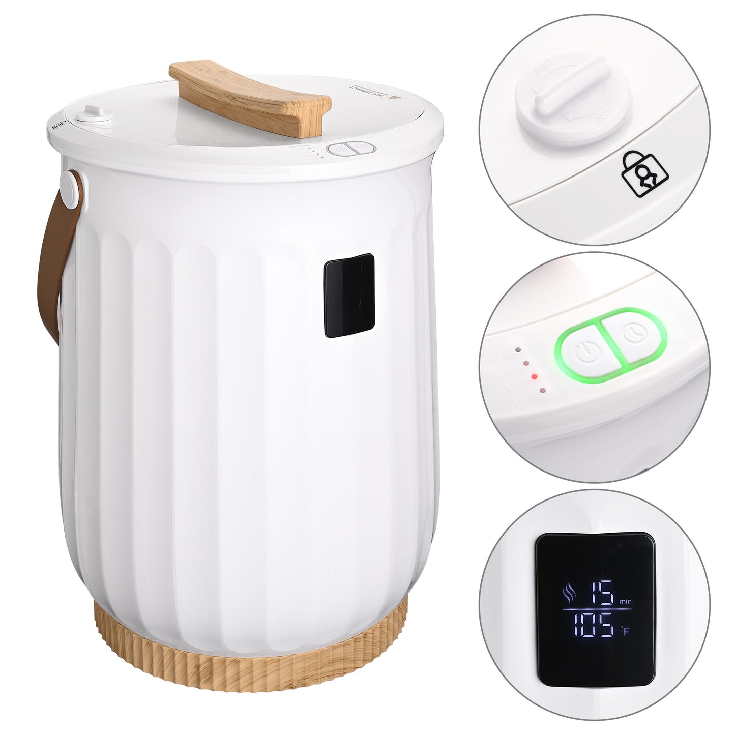 Towel Warmer, Luxury Towel Warmer Bucket, Large Towel Warmers for Bathroom, Auto Shut Off, Fits Up to Two 40"X70" Oversized Towels, Bathrobes, Blankets, PJ's and More - Kids Electric Cars & Toys