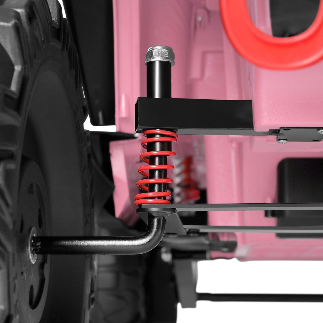 12V Battery Kids Electric Ride on Truck Car Pink Jeep Toys - Kids Electric Cars & Toys