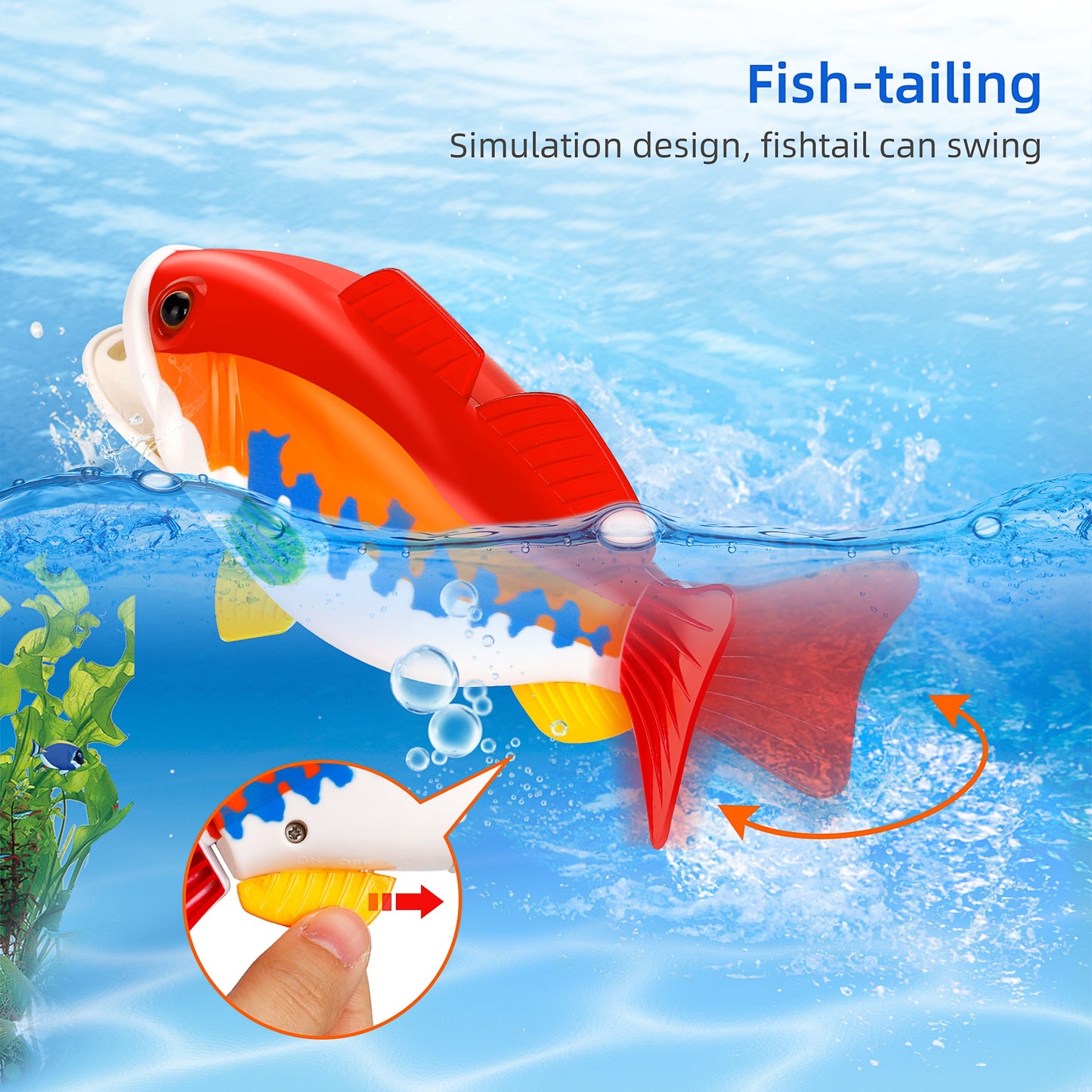 Kids Fishing Game Toy With 1 Adjustable Fishing Rod - Kids Electric Cars & Toys