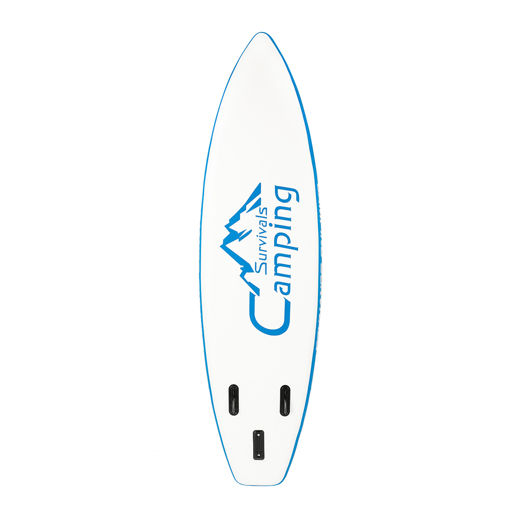 10 Feet Paddle Board Inflatable Surfboard Blue and White - Kids Electric Cars & Toys