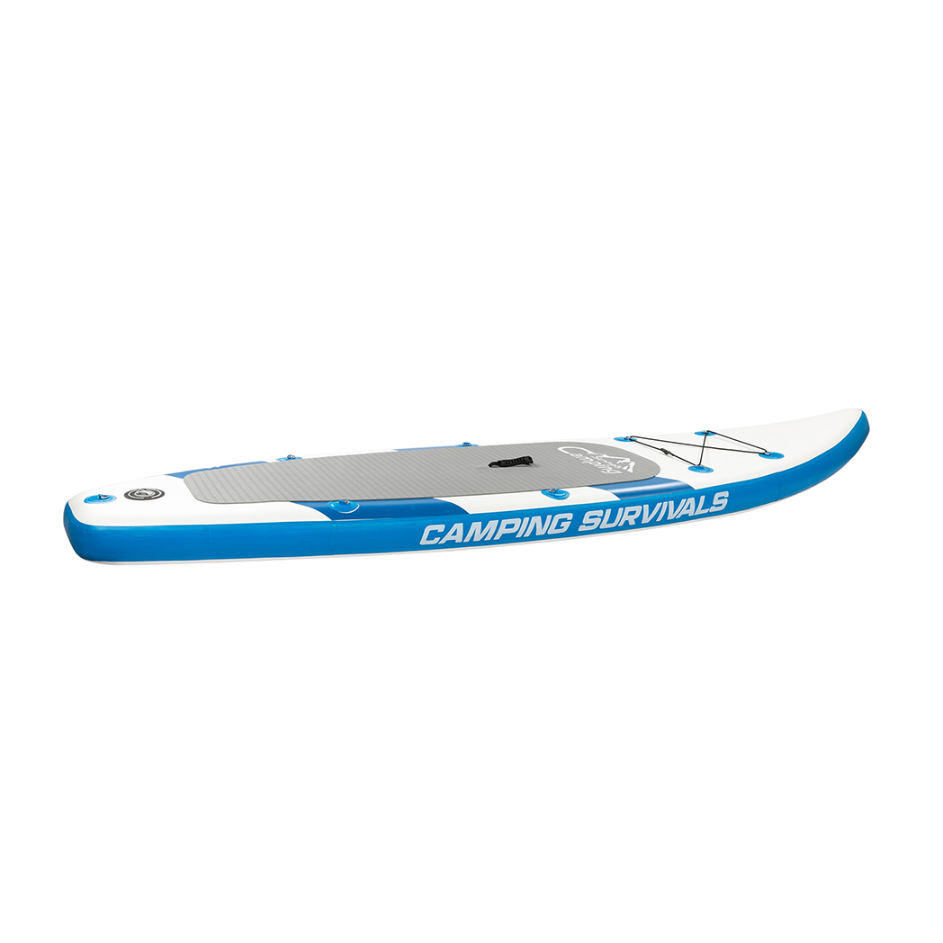 10 Feet Paddle Board Inflatable Surfboard Blue and White - Kids Electric Cars & Toys
