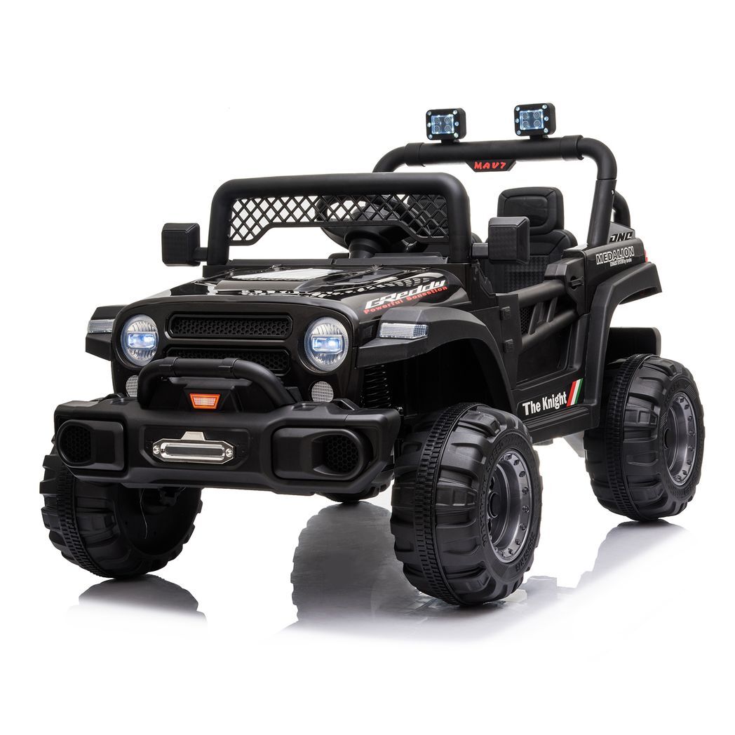 BBH-016 Dual Drive 12V 4.5A.h with 2.4G Remote Control off-road Vehicle Black - Kids Electric Cars & Toys