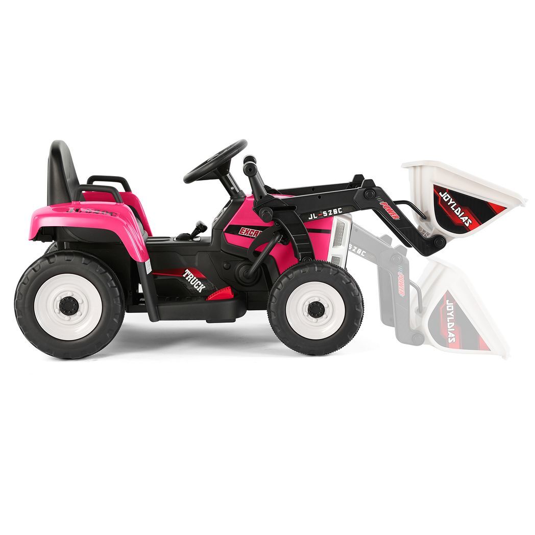 Digger Electric 12v Ride On Car Excavator Pink - Kids Electric Cars & Toys