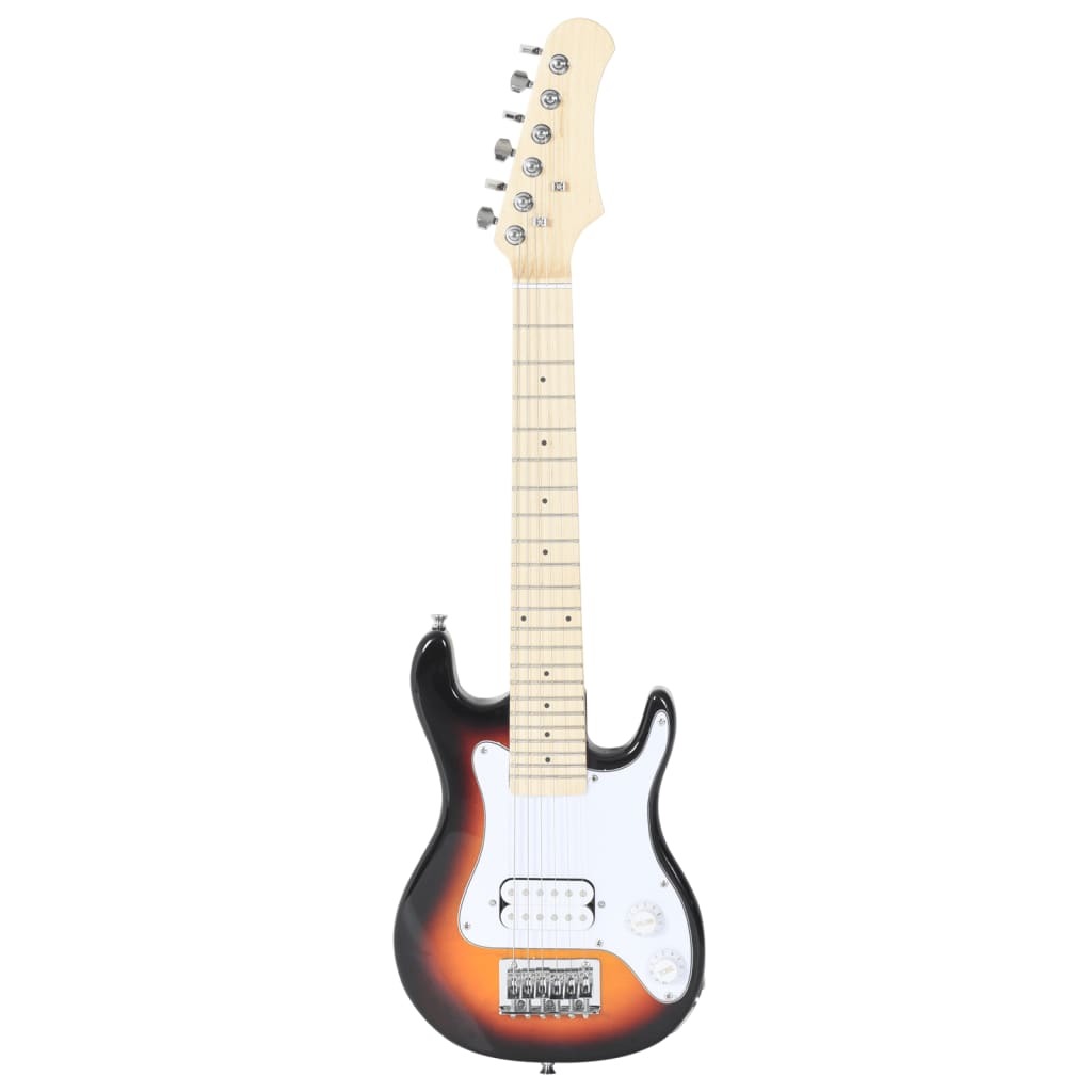 Electric Guitar for Kids with Bag Brown and White 3/4 30" -  Kids Electric Cars & Toys