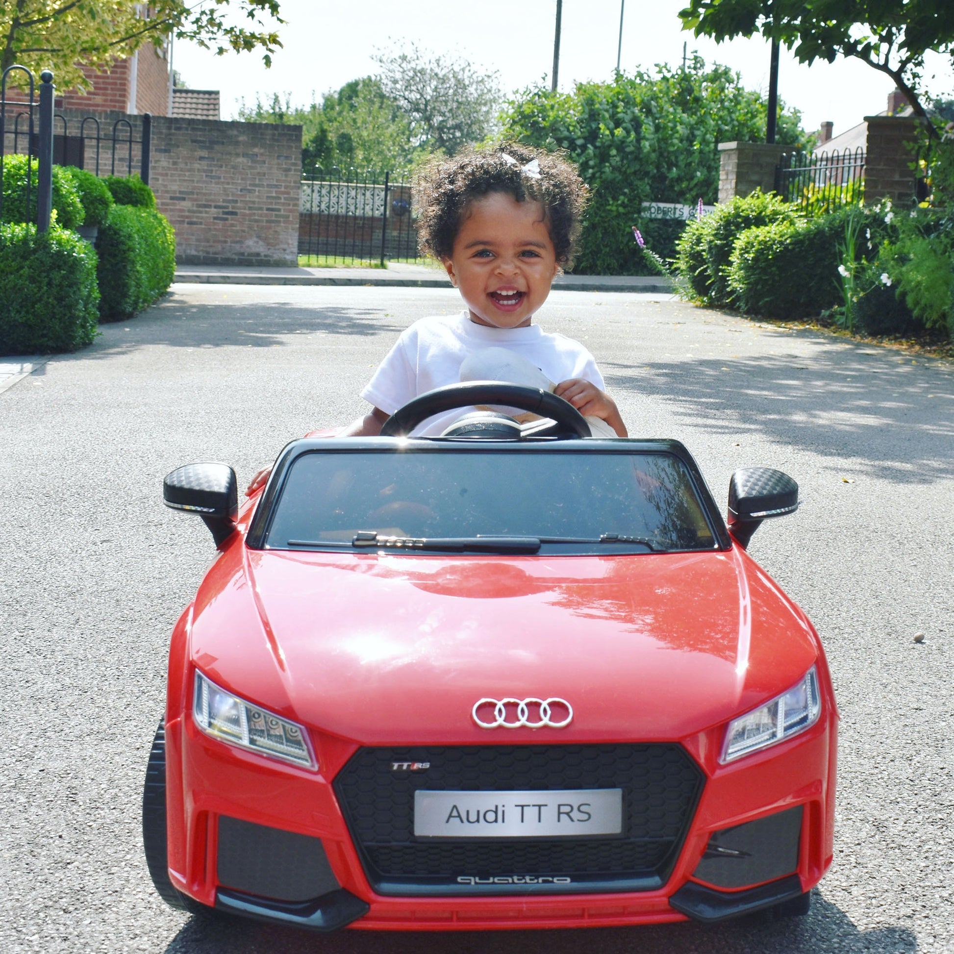 Licensed Audi Tt Ride On Car W/ Remote Headlight Mp3 Red 12v Battery -  Kids Electric Cars & Toys