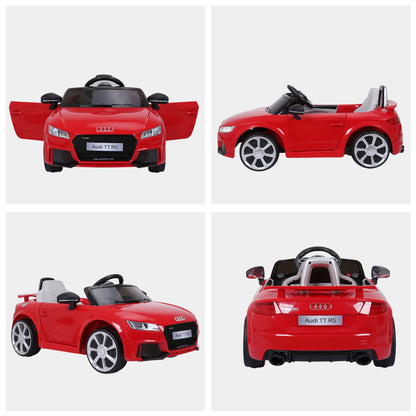 Licensed Audi Tt Ride On Car W/ Remote Headlight Mp3 Red 12v Battery -  Kids Electric Cars & Toys
