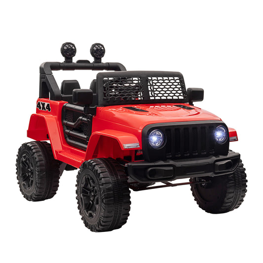 12V Kids Electric Ride On Car Truck Off-road Toy W/ Remote Control Red -  Kids Electric Cars & Toys