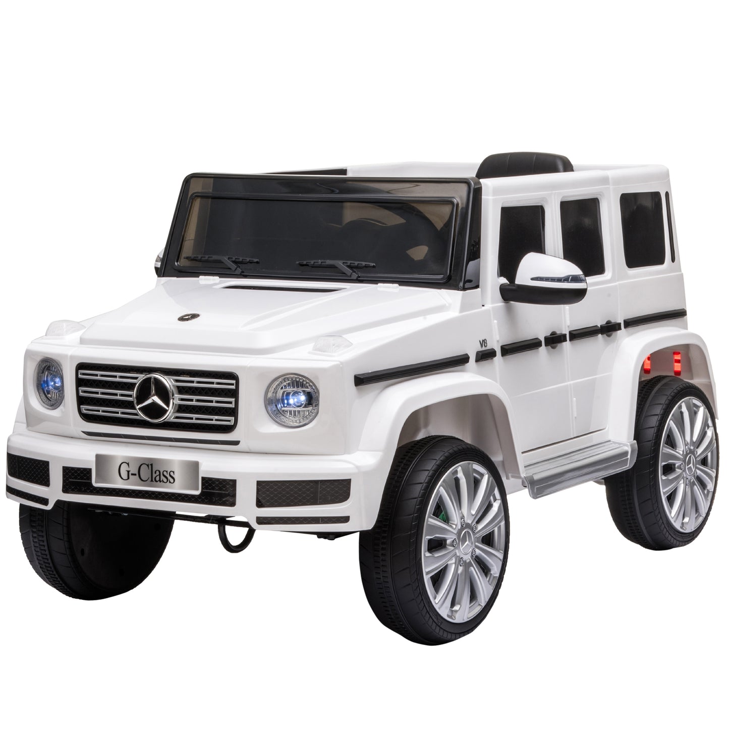 Mercedes Benz G500 12v Kids Electric Ride On Car  White -  Kids Electric Cars & Toys