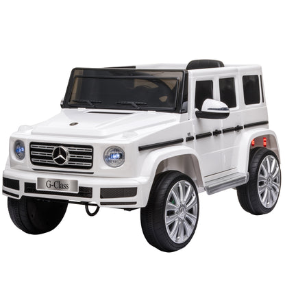Mercedes Benz G500 12v Kids Electric Ride On Car  White -  Kids Electric Cars & Toys