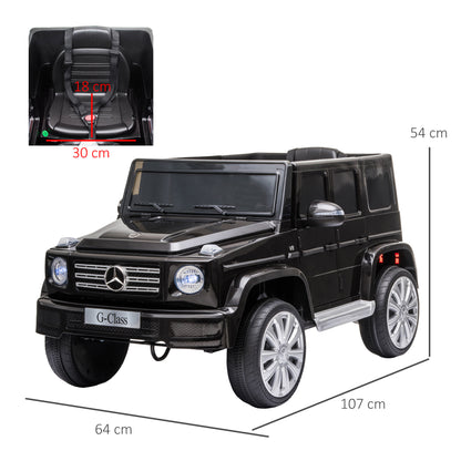 Mercedes Benz G500 12v Kids Electric Ride On Car Black -  Kids Electric Cars & Toys