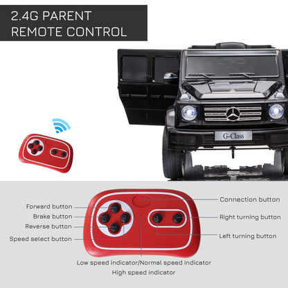 Mercedes Benz G500 12v Kids Electric Ride On Car Black -  Kids Electric Cars & Toys