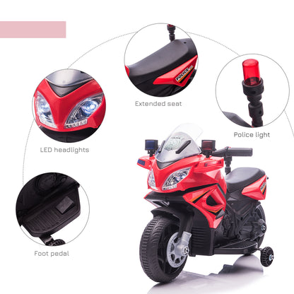 Electric Pedal Motorcycle Ride-on Toy Battery 18-36 Months Red -  Kids Electric Cars & Toys