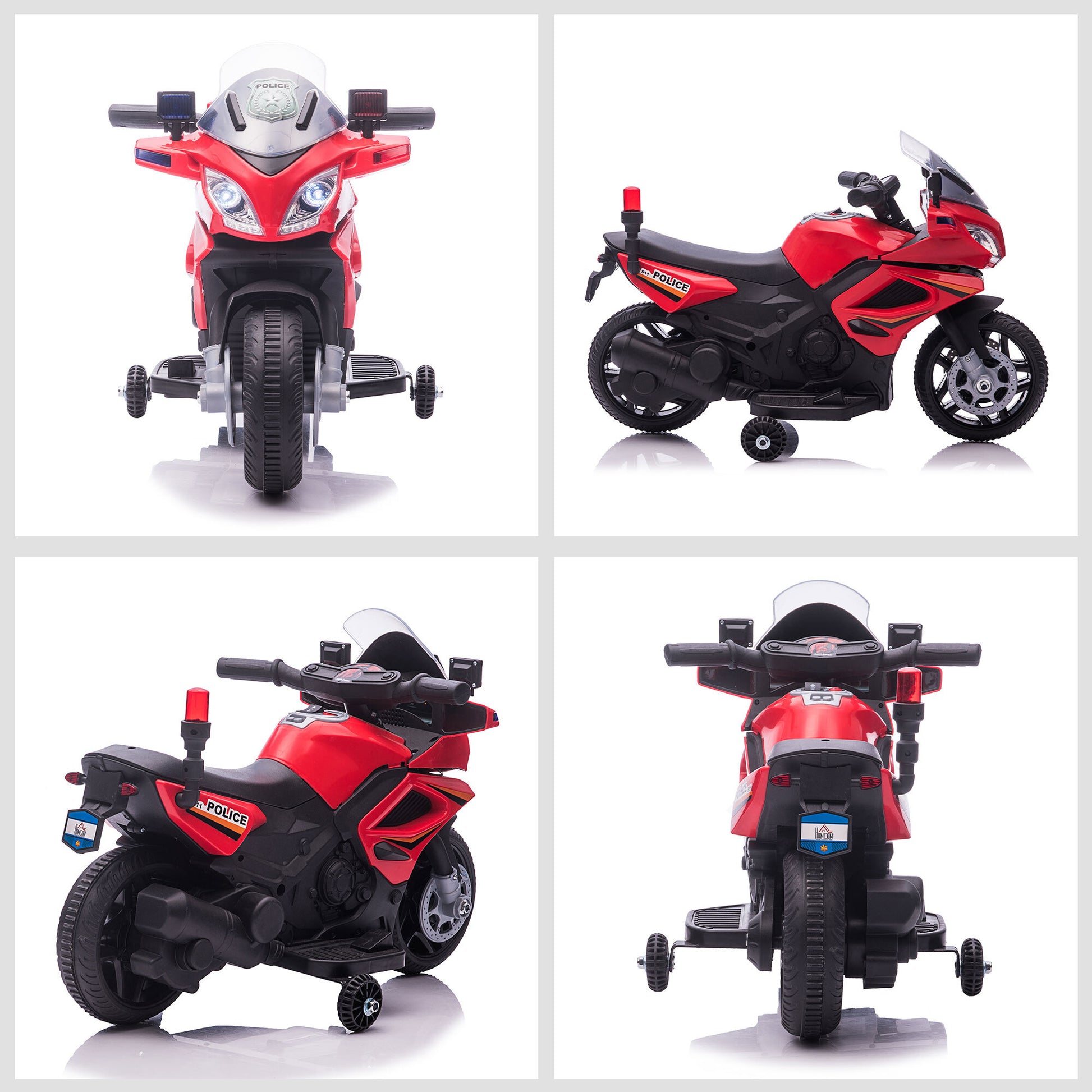 Electric Pedal Motorcycle Ride-on Toy Battery 18-36 Months Red -  Kids Electric Cars & Toys