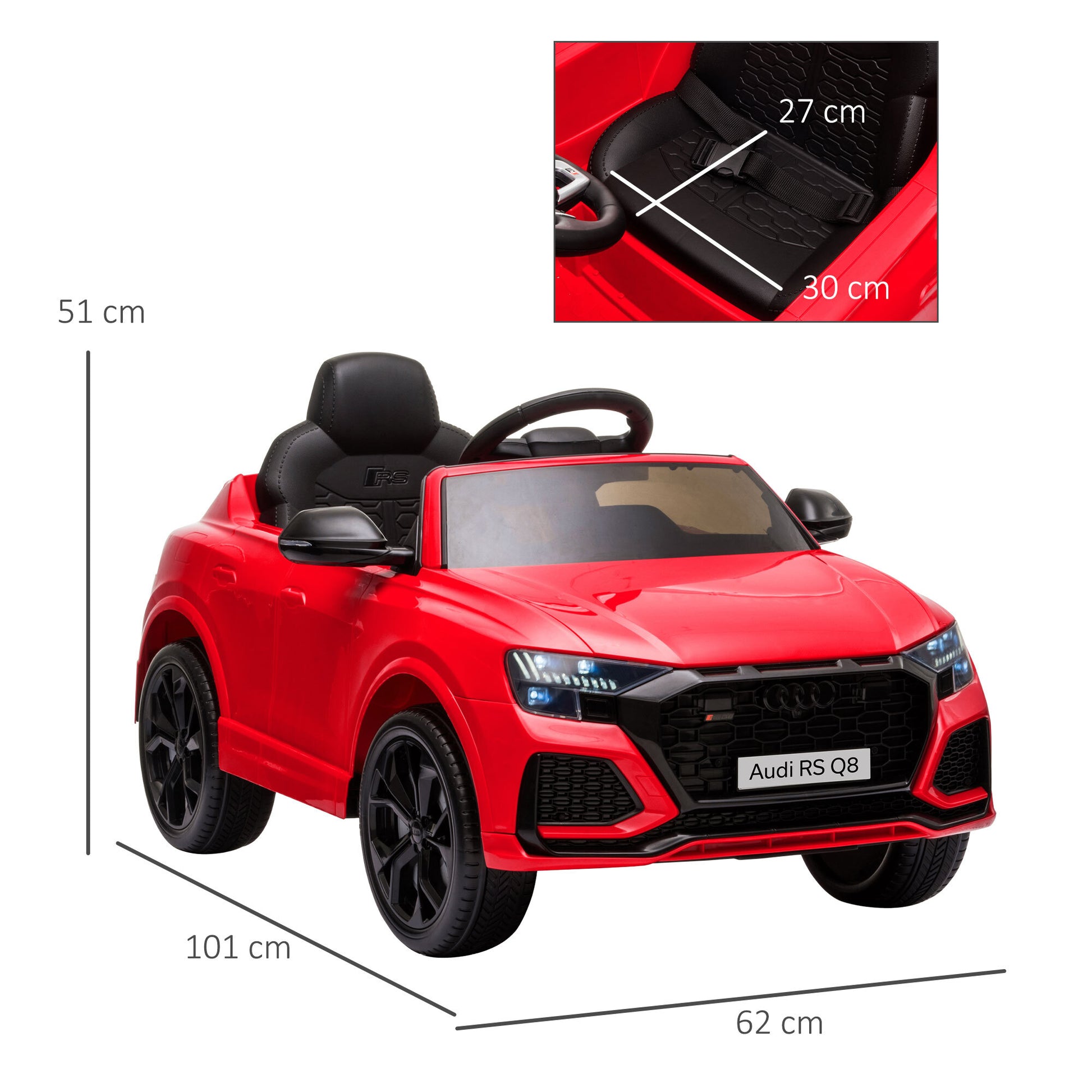 Audi Rs Q8 6v Kids Electric Ride On Car -  Kids Electric Cars & Toys