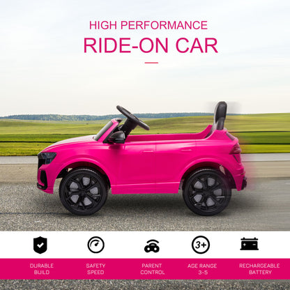 Audi Rs Q8 6v Kids Electric Ride On Car  Pink -  Kids Electric Cars & Toys