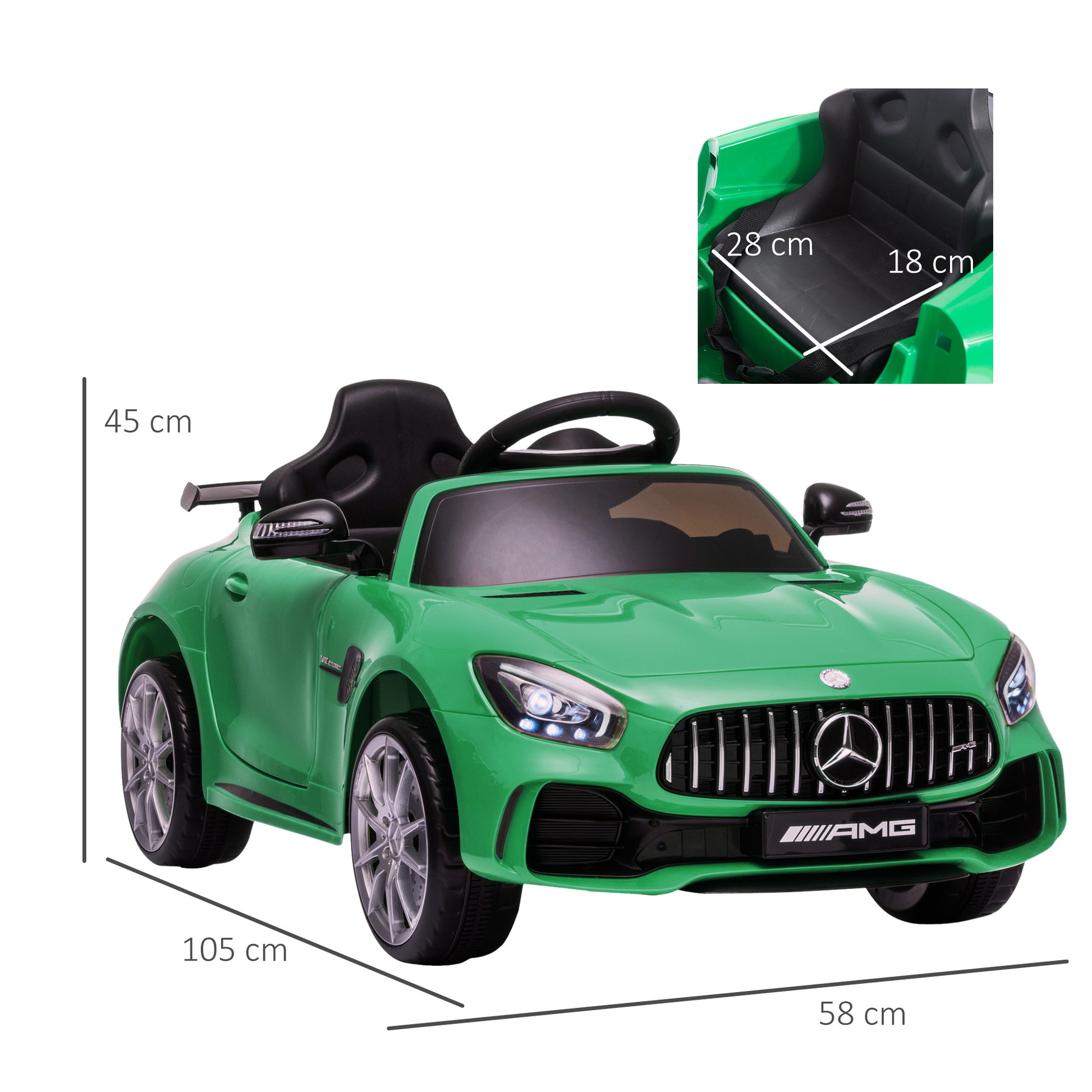 Licensed Mercedes Ride-on Car 12v -  Kids Electric Cars & Toys