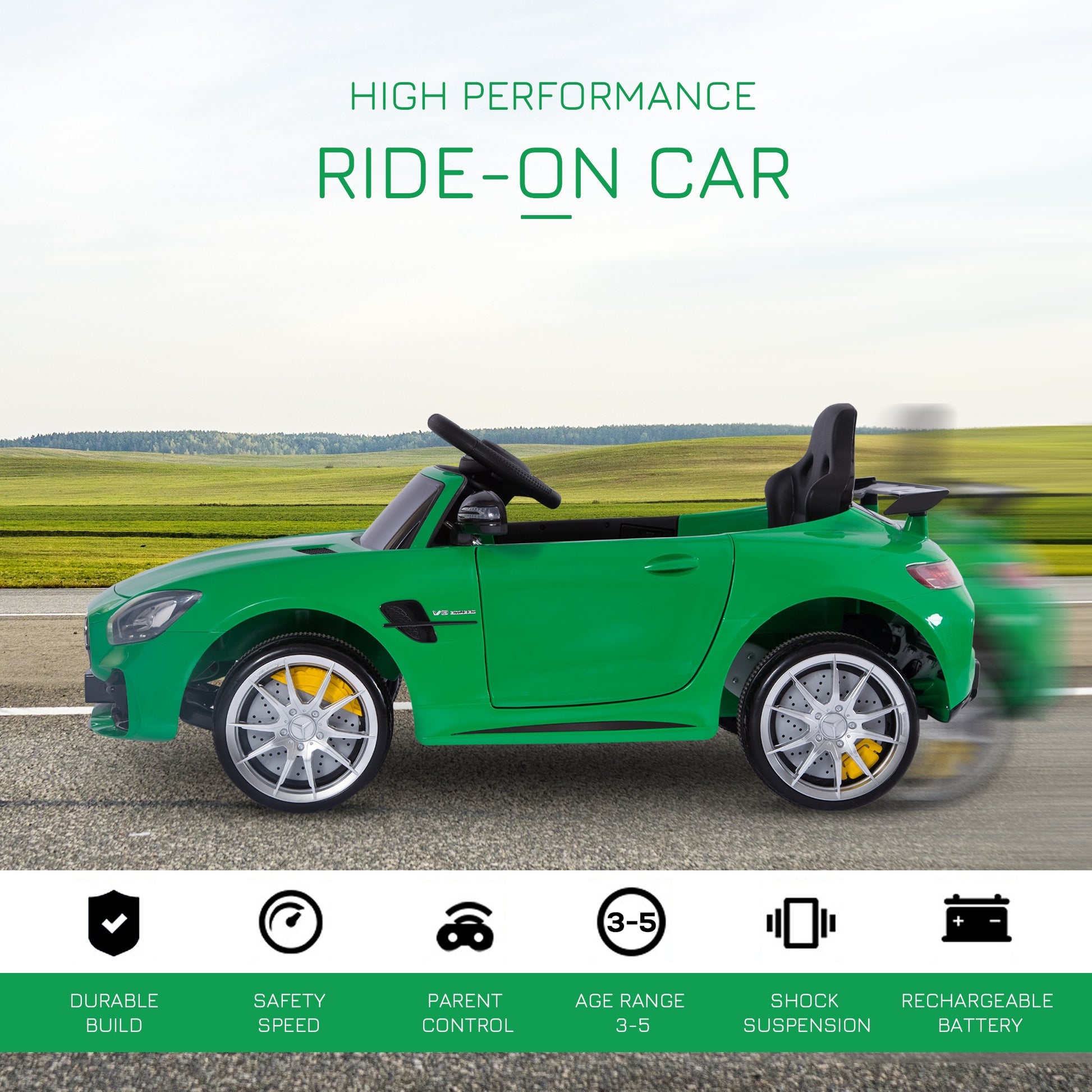 Licensed Mercedes Ride-on Car 12v -  Kids Electric Cars & Toys