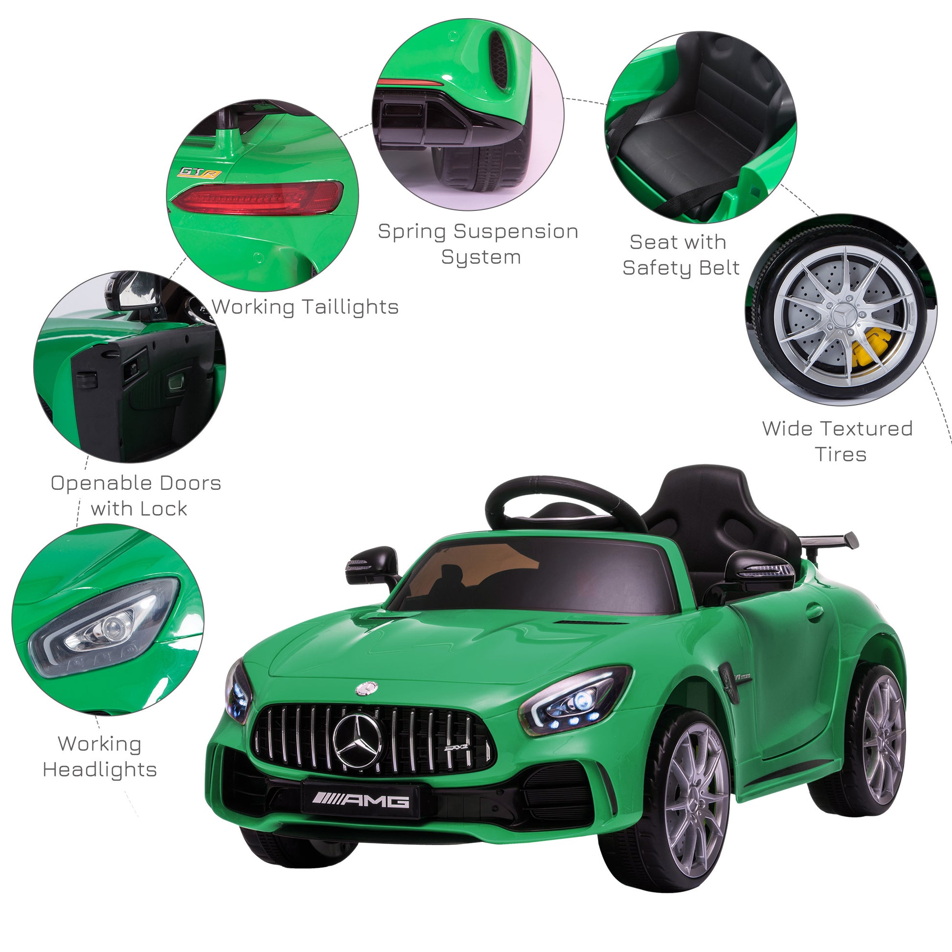 Licensed Mercedes Ride-on Car 12v -  Kids Electric Cars & Toys