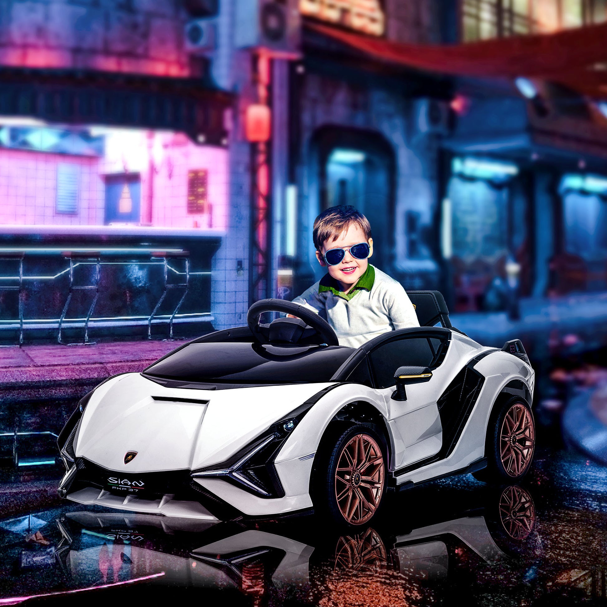 Lamborghini Sian 12v Kids Electric Ride On Car -  Kids Electric Cars & Toys