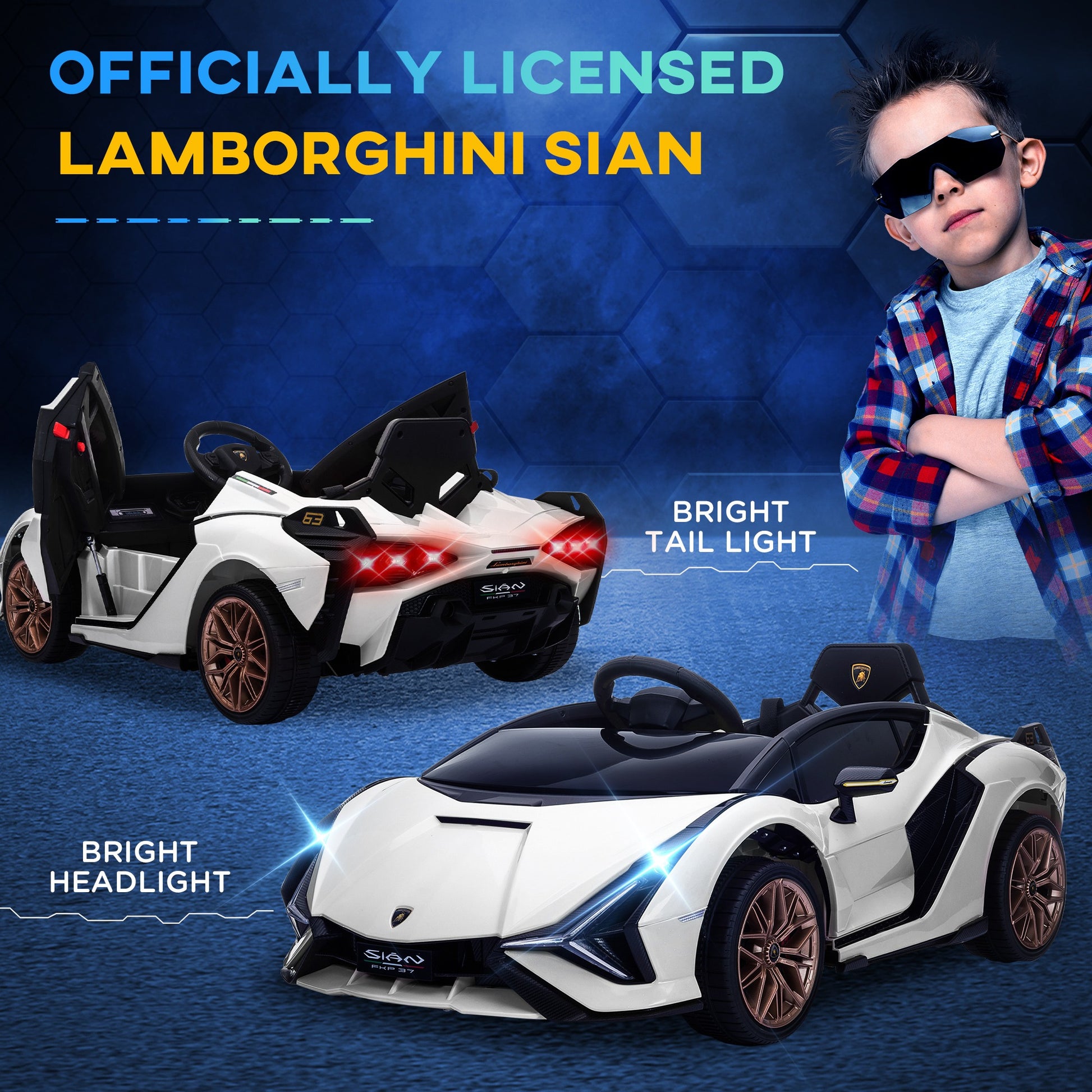 Lamborghini Sian 12v Kids Electric Ride On Car -  Kids Electric Cars & Toys