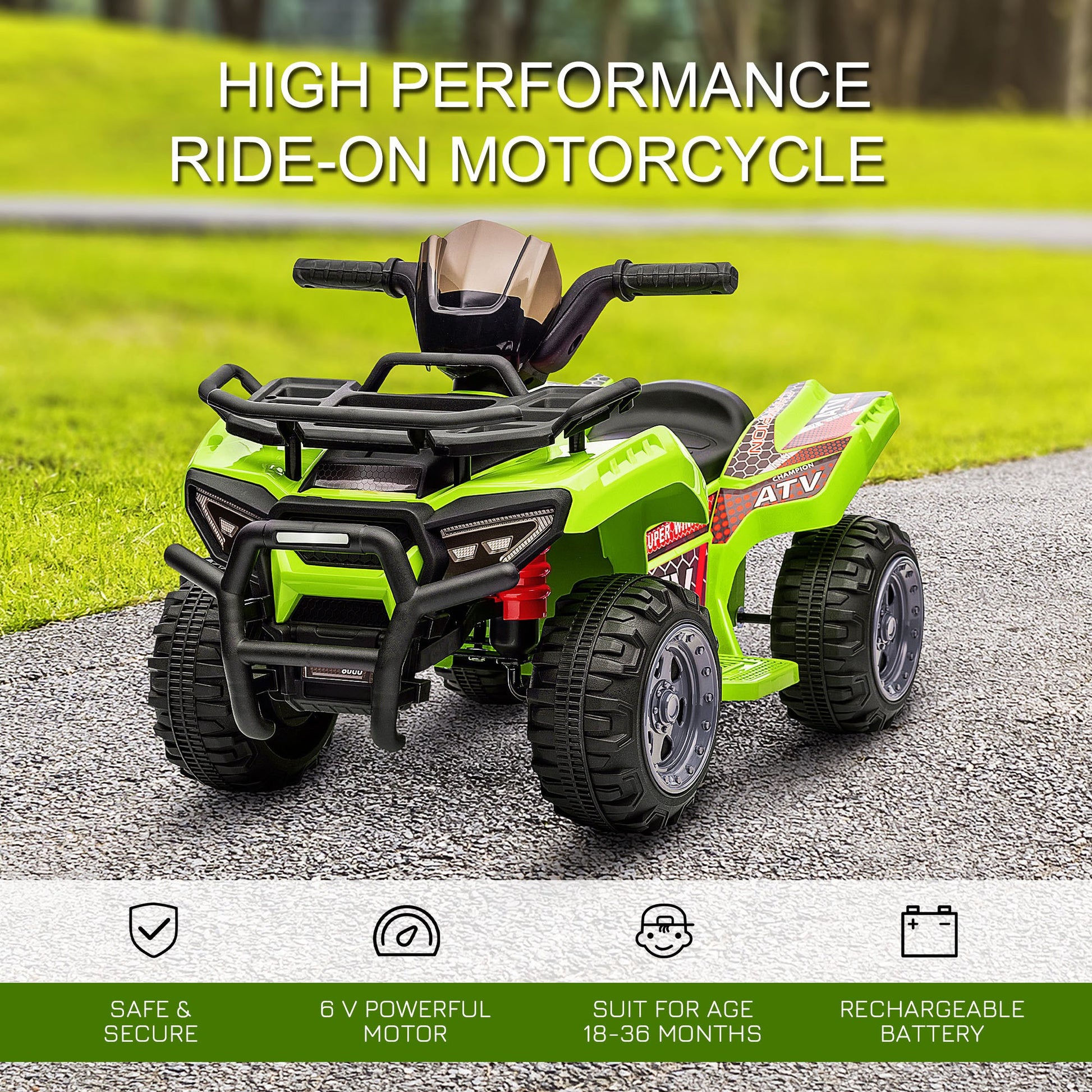 6V Kids Electric Ride on Car Toddler Quad Bike ATV for 18-36 month -  Kids Electric Cars & Toys