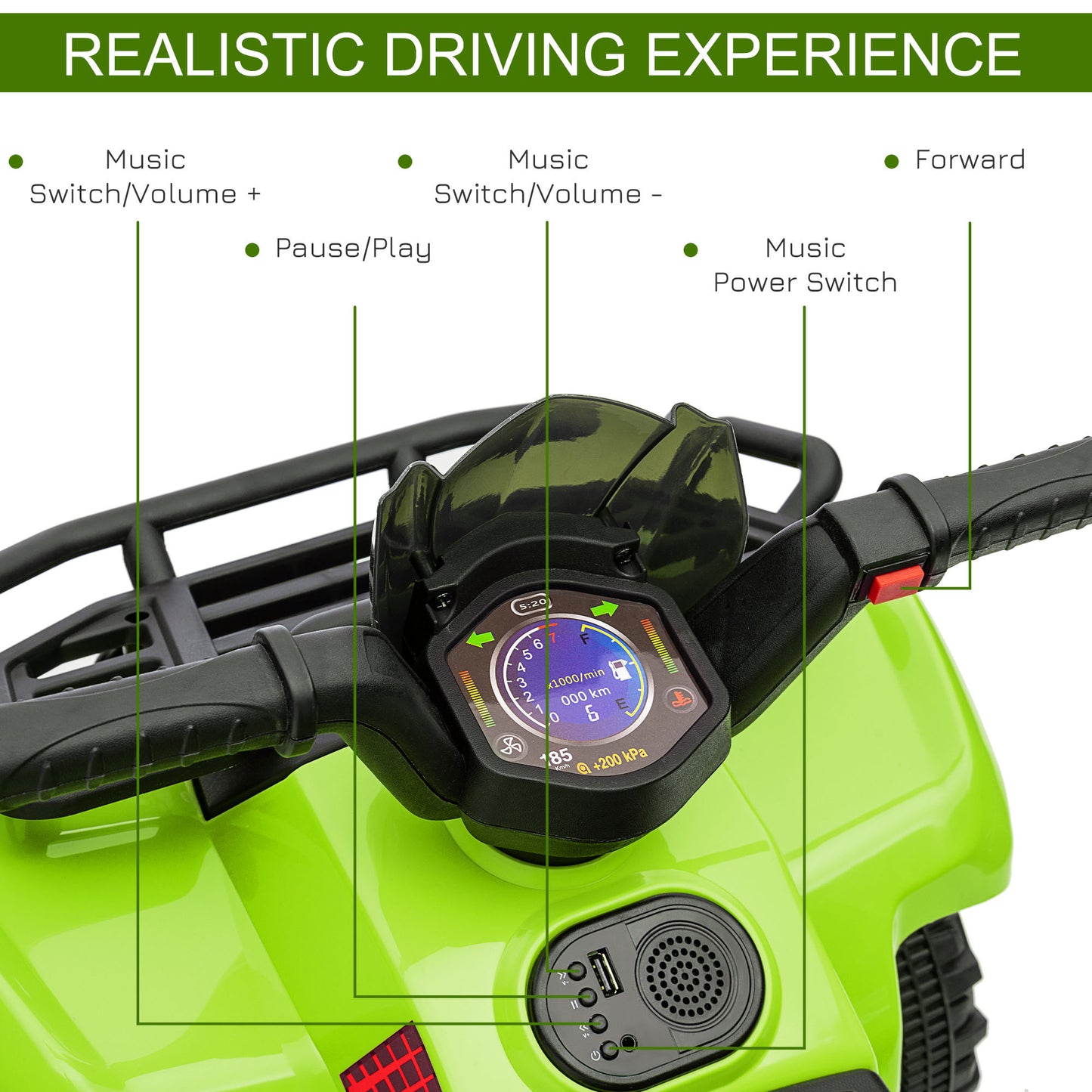 6V Kids Electric Ride on Car Toddler Quad Bike ATV for 18-36 month -  Kids Electric Cars & Toys