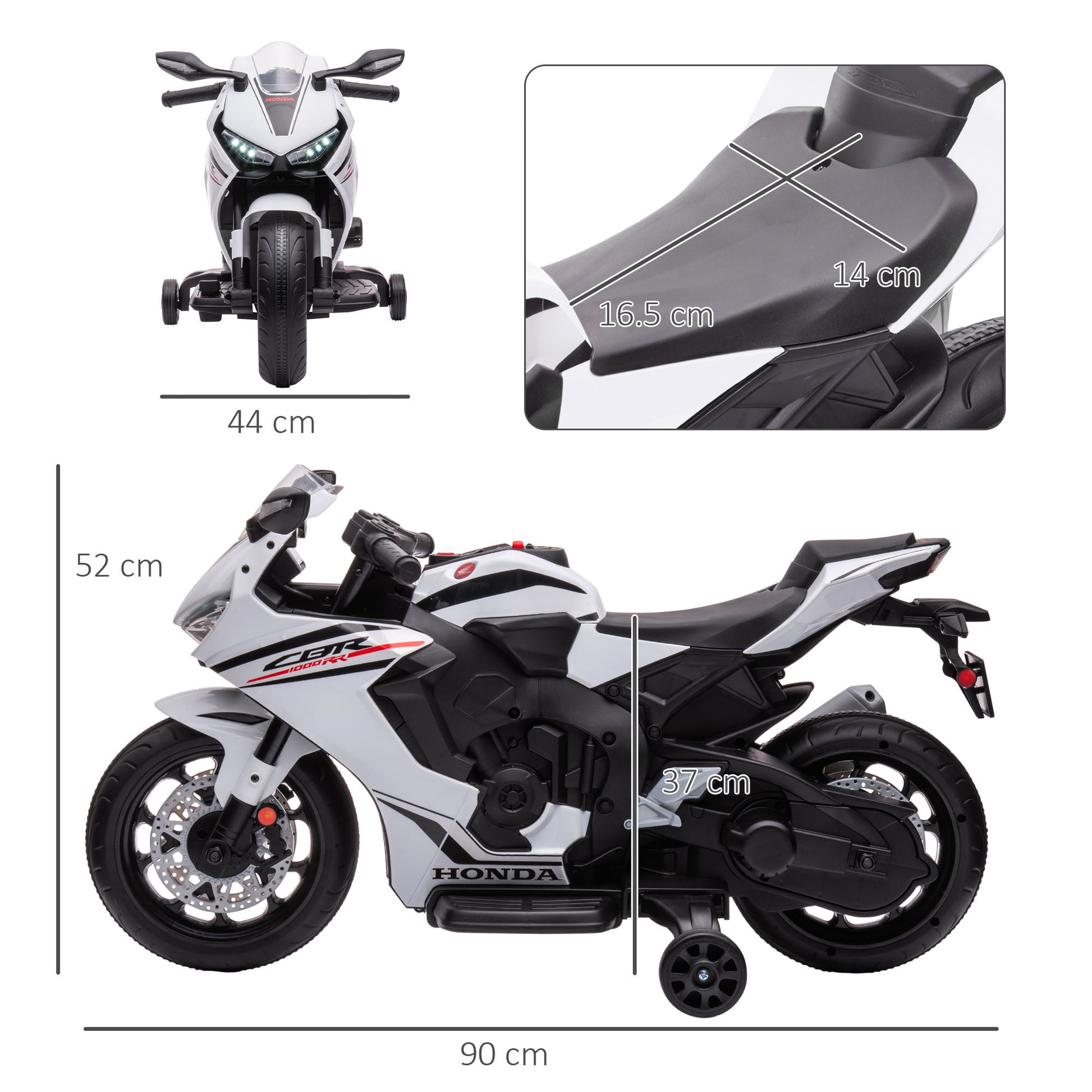 Honda Licensed 6v Kids Electric Motorbike Ride On Car -  Kids Electric Cars & Toys