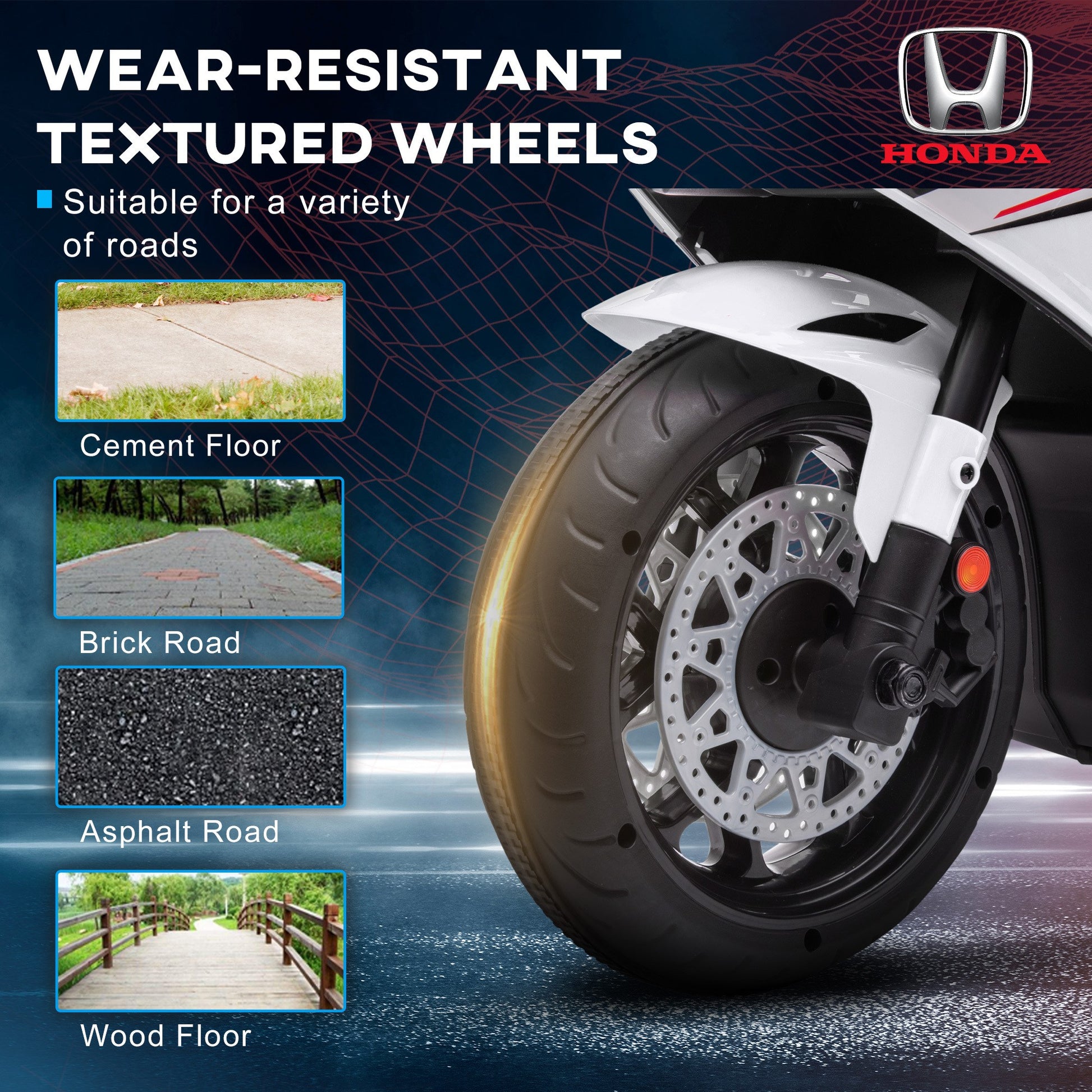 Honda Licensed 6v Kids Electric Motorbike Ride On Car -  Kids Electric Cars & Toys