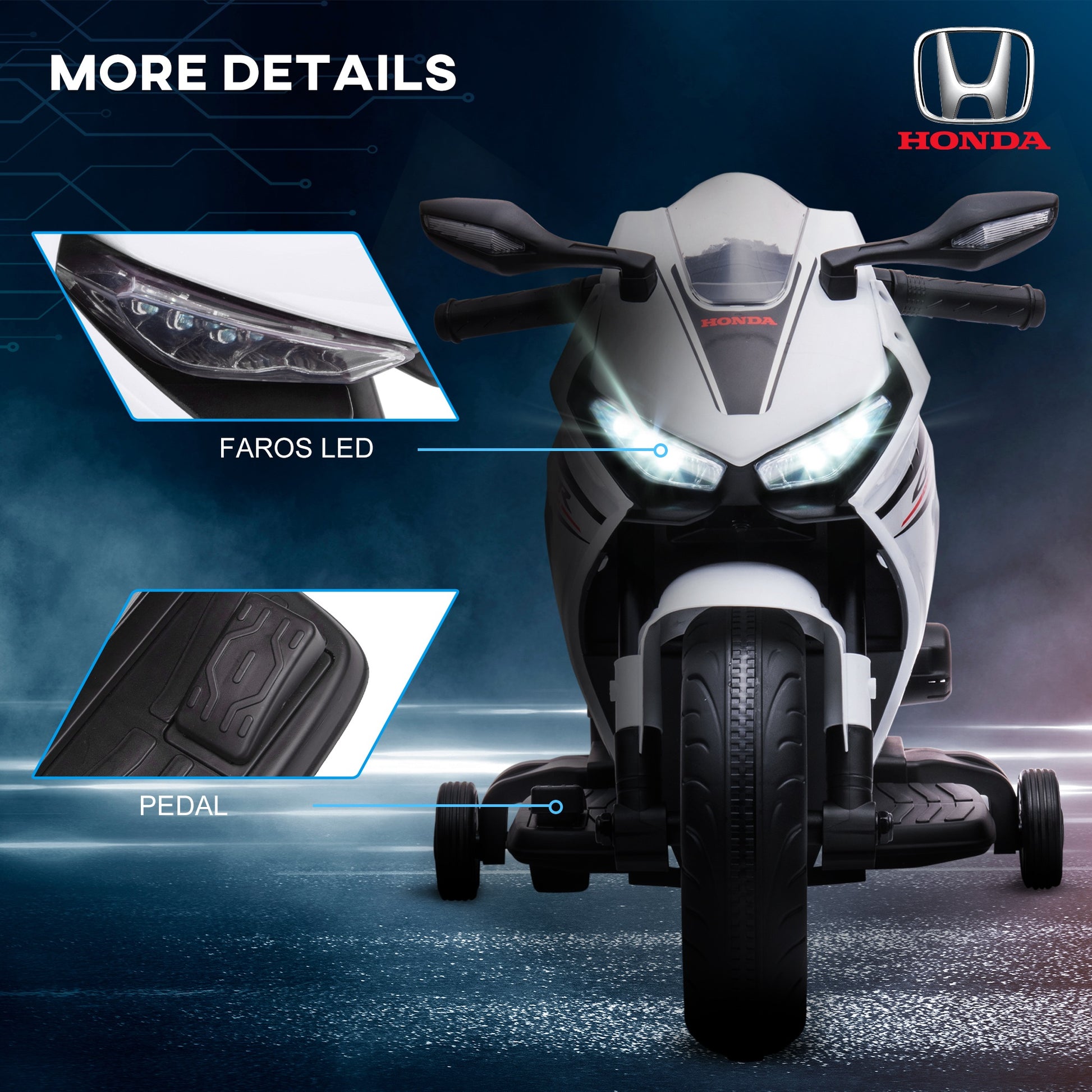 Honda Licensed 6v Kids Electric Motorbike Ride On Car -  Kids Electric Cars & Toys