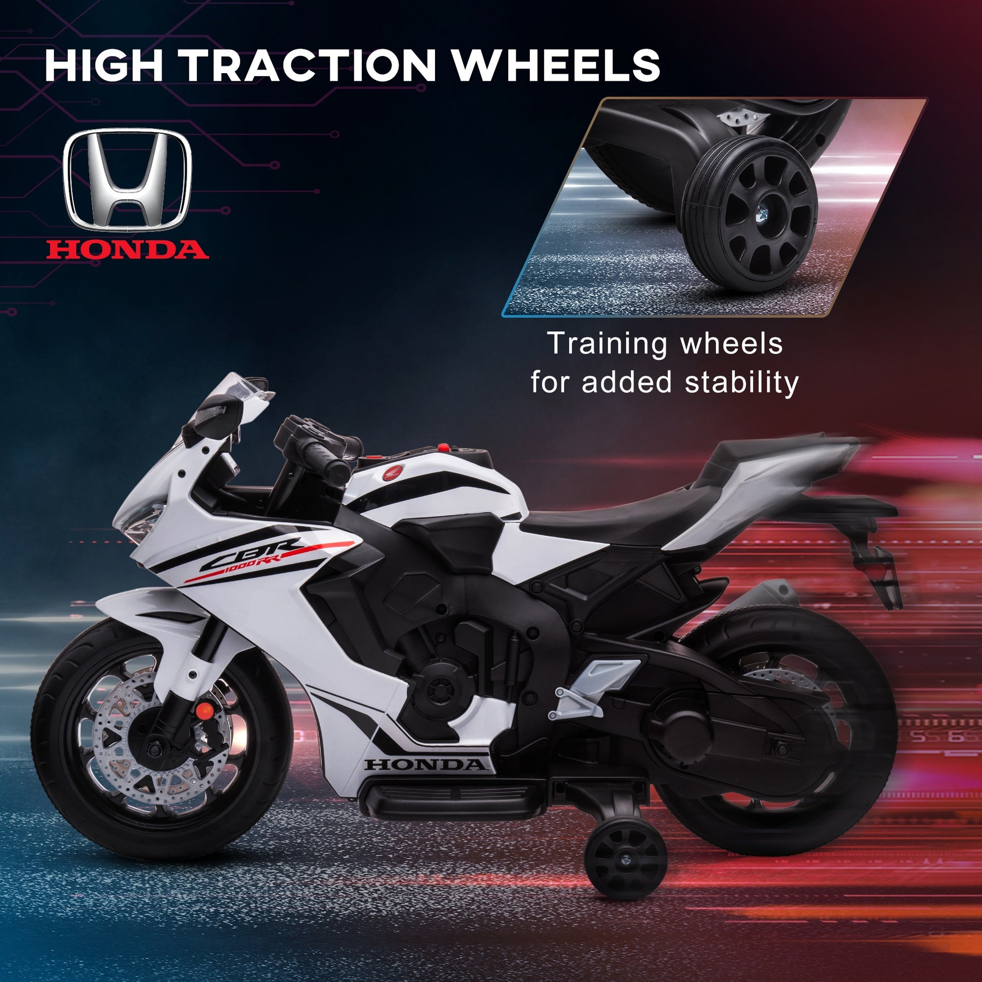 Honda Licensed 6v Kids Electric Motorbike Ride On Car -  Kids Electric Cars & Toys