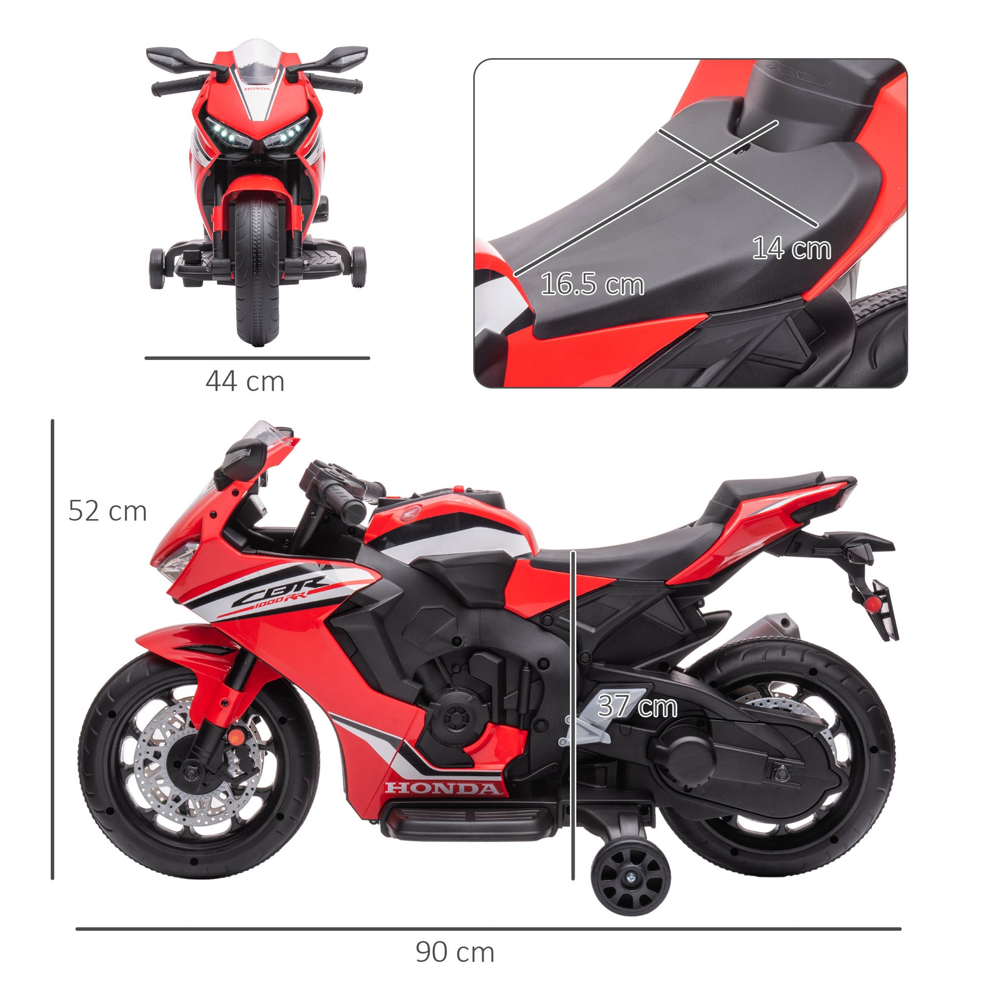 Honda Licensed 6v Kids Electric Motorbike Ride On Car -  Kids Electric Cars & Toys