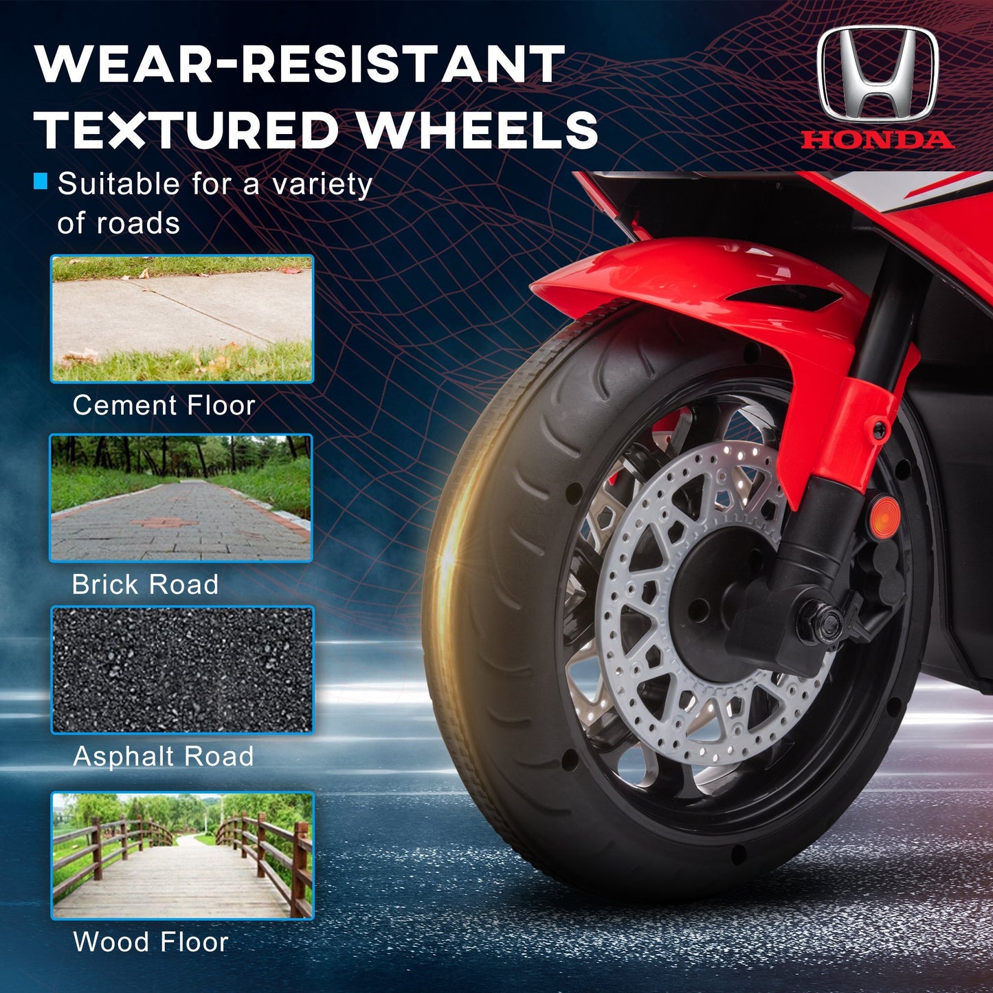 Honda Licensed 6v Kids Electric Motorbike Ride On Car -  Kids Electric Cars & Toys